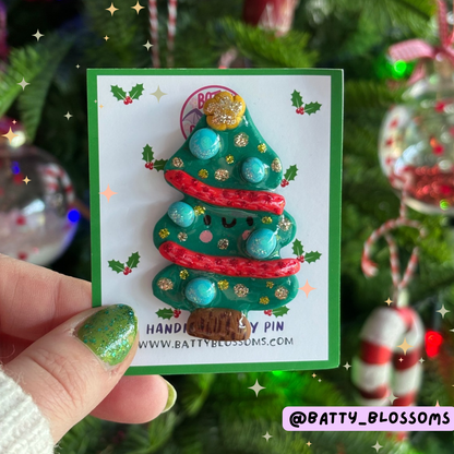 Christmas Clay Pins