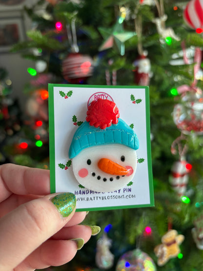 Christmas Clay Pins