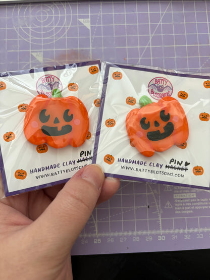 Halloween Clay Pins