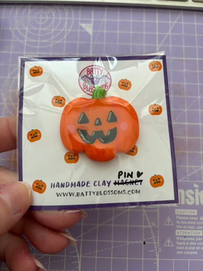 Halloween Clay Pins