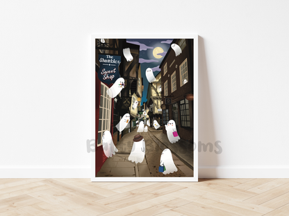 Shopping at the Shambles Print