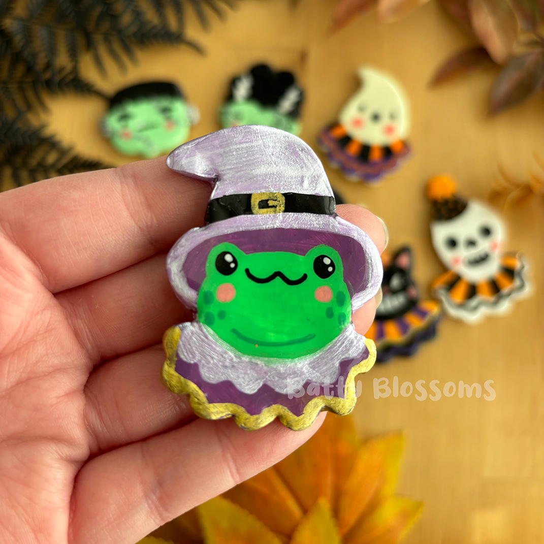 Halloween Clay Fridge Magnets