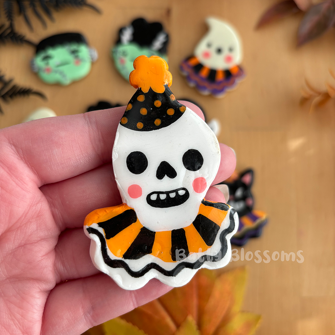 Halloween Clay Fridge Magnets