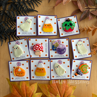 Halloween Clay Pins