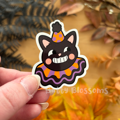 Vintage halloween party stickers (medium)