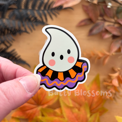 Vintage halloween party stickers (medium)