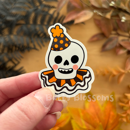 Vintage halloween party stickers (medium)