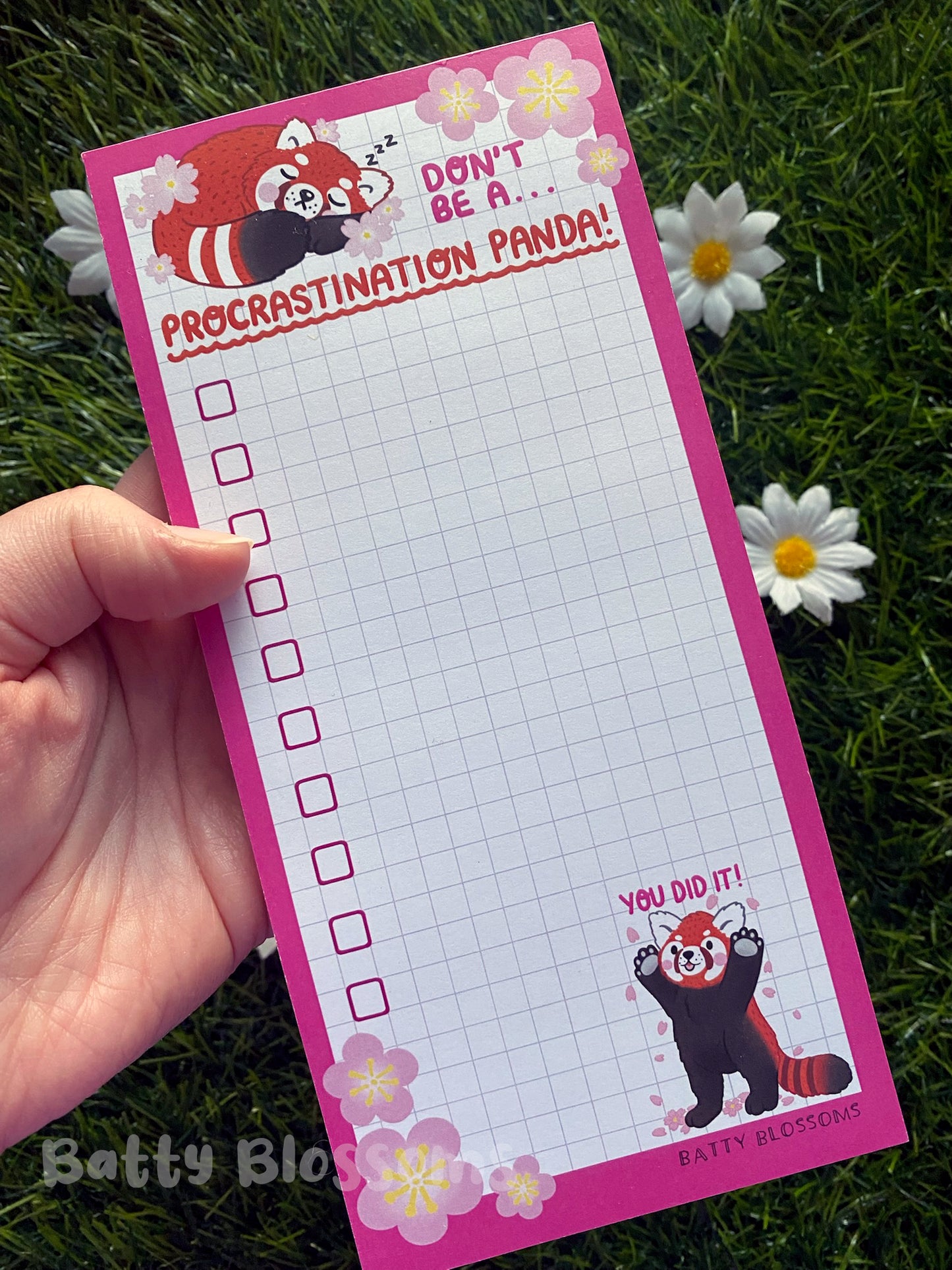 Procrastination Panda list pad